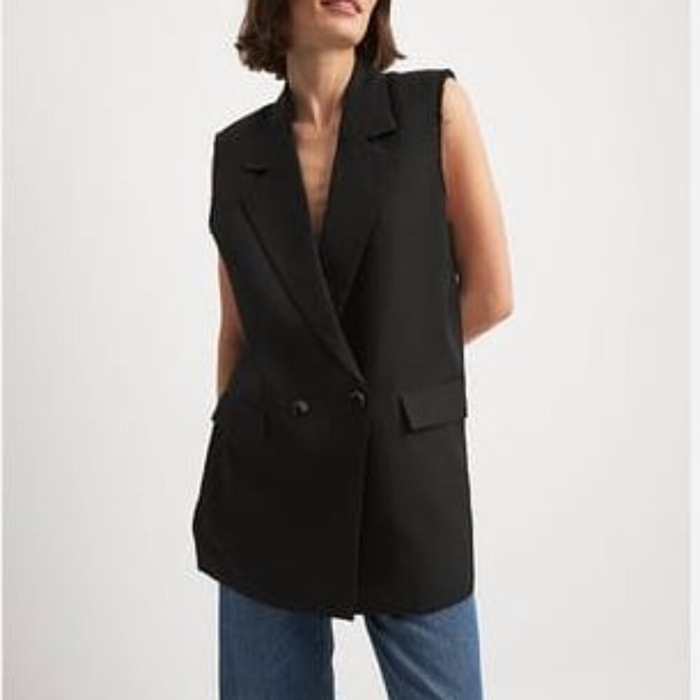 Banana Replublic Lined Double Breasted Vest